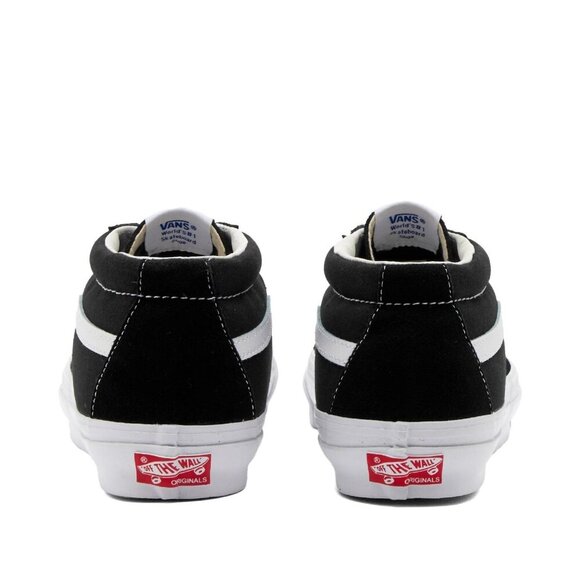 Vans Vault Og Sk8-Mid Lx Mens 5.0 Black Canvas and Suede Skate VNOA4BVCBA2 - Picture 2 of 5